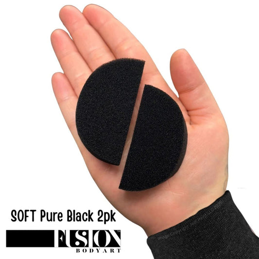 Fusion Body Art Half Round Face Paint Sponges - 2 Pack