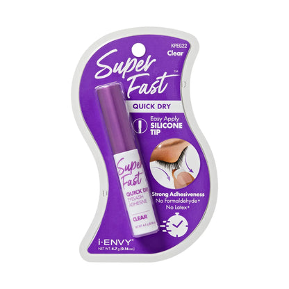 Kiss iEnvy Super Fast Quick Drying Clear Lash Glue with Silicone Tip - KPEDG22