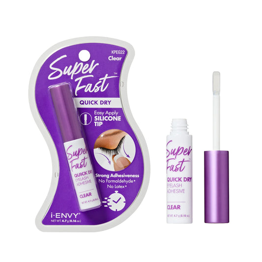 Kiss iEnvy Super Fast Quick Drying Clear Lash Glue with Silicone Tip - KPEDG22