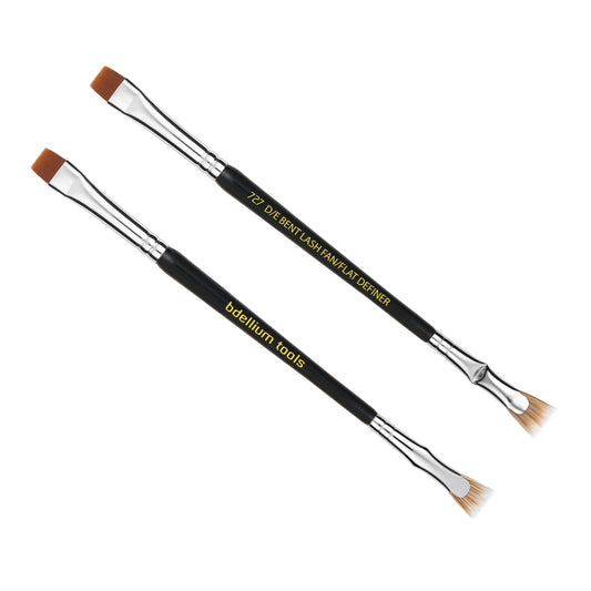 Bdellium Tools 727 Double-Ended Bent Lash Fan / Flat Definer