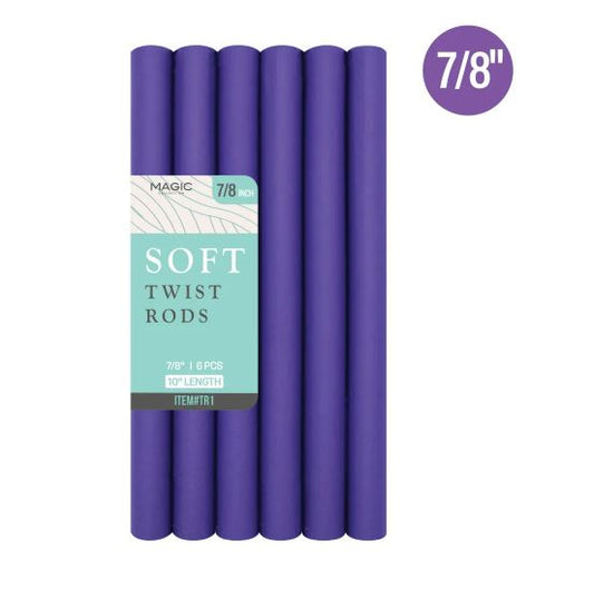 Magic Collection - Response 10" Soft Twist Rods 7/8" Purple TR1