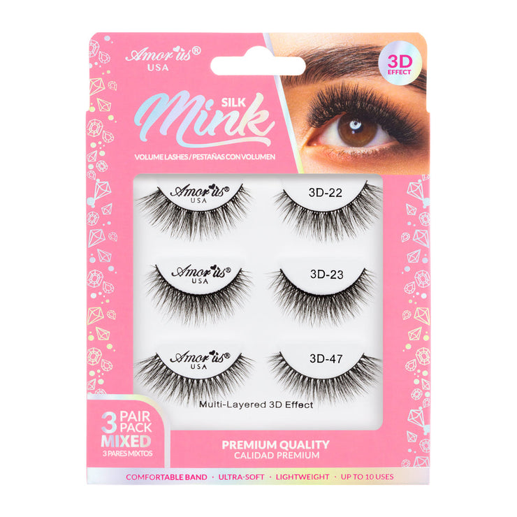 Amor Us Mix 4 - 3D Silk Mink Lashes Pack