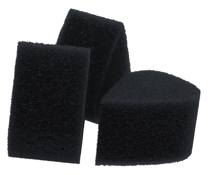 Fusion Body Art Petal Sponges 3 Pack - CHARCOAL BLACK