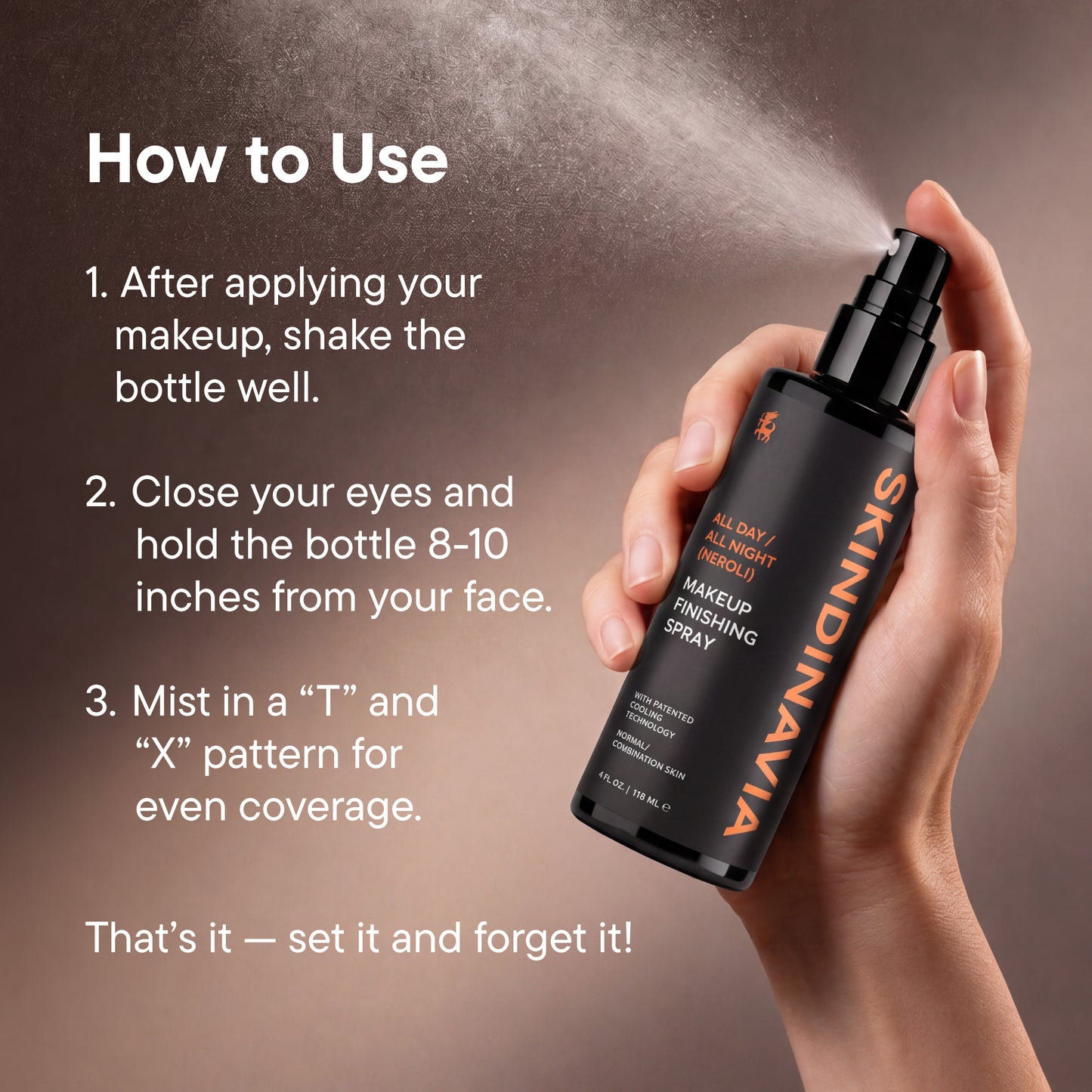Skindinavia NEW* Makeup Finishing Spray - All Day All Night (Neroli)