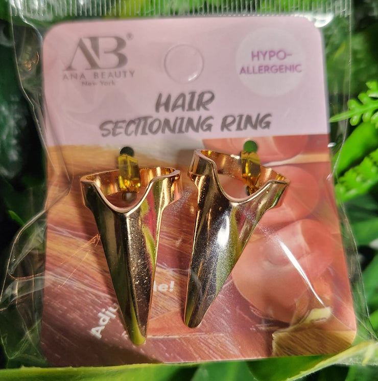 Ana Beauty Hair Sectioning Ring - Gold