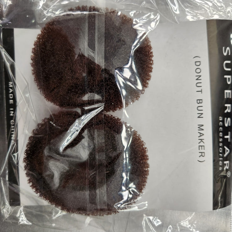 theMUAproject Hair Donuts 2 Pack Dark Brown