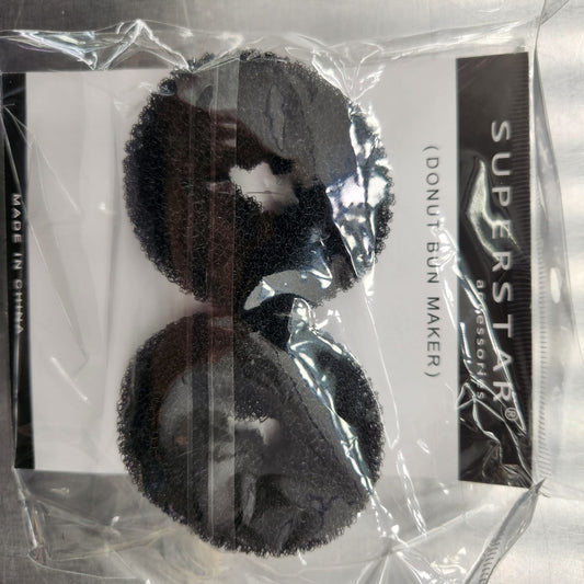theMUAproject Hair Donuts 2 Pack Black