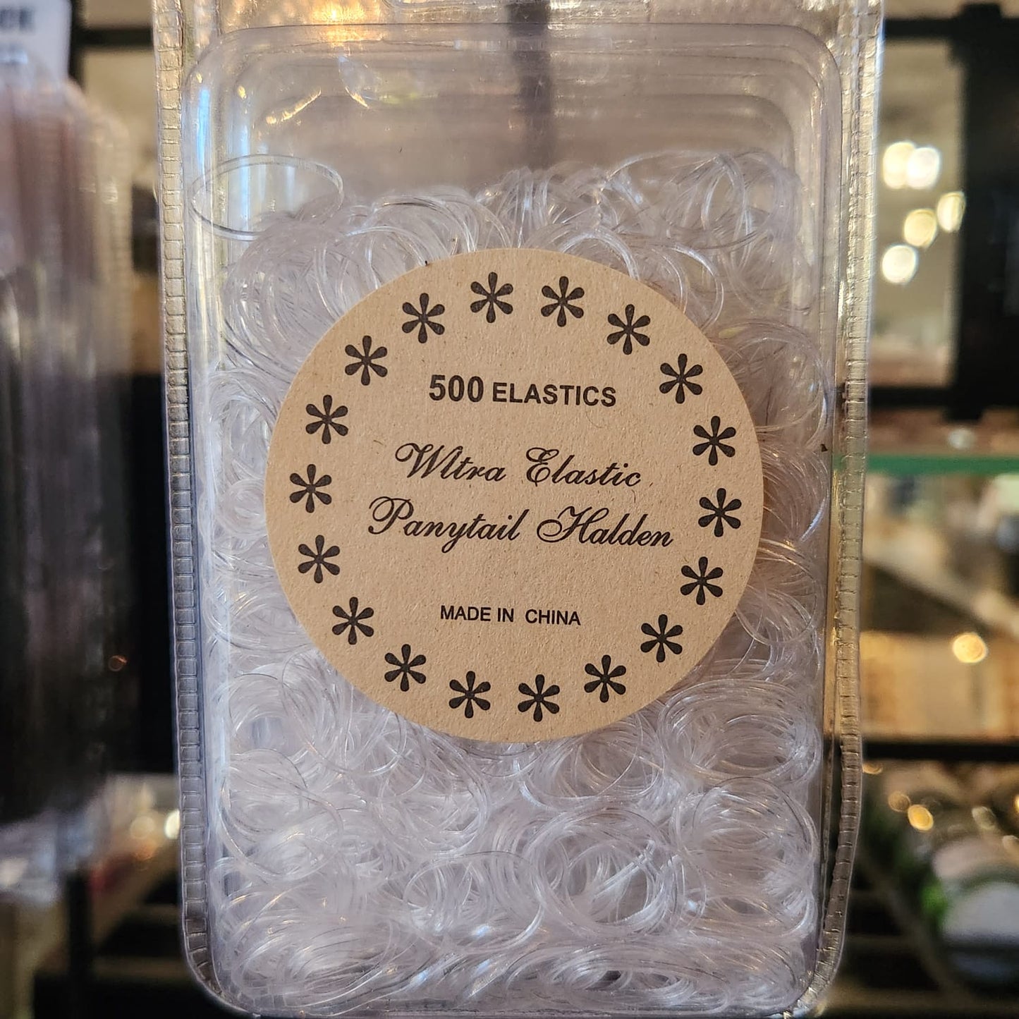 500 Clear Elastics - Clear