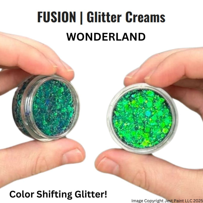Fusion Body Art Glitter Cream WONDERLAND 10mL- Color Shifting