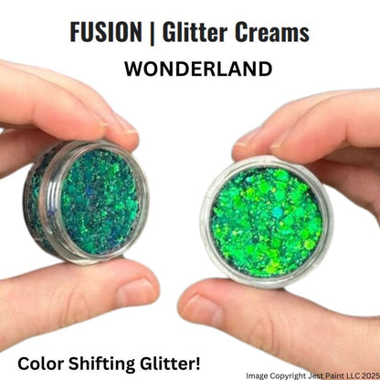 Fusion Body Art Glitter Cream WONDERLAND 10mL- Color Shifting