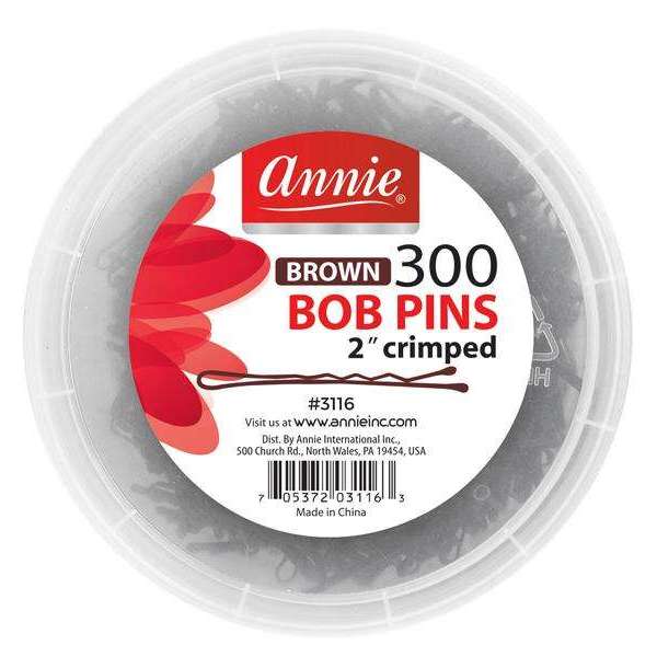 Annie Brown 300 Bob Pins #3116