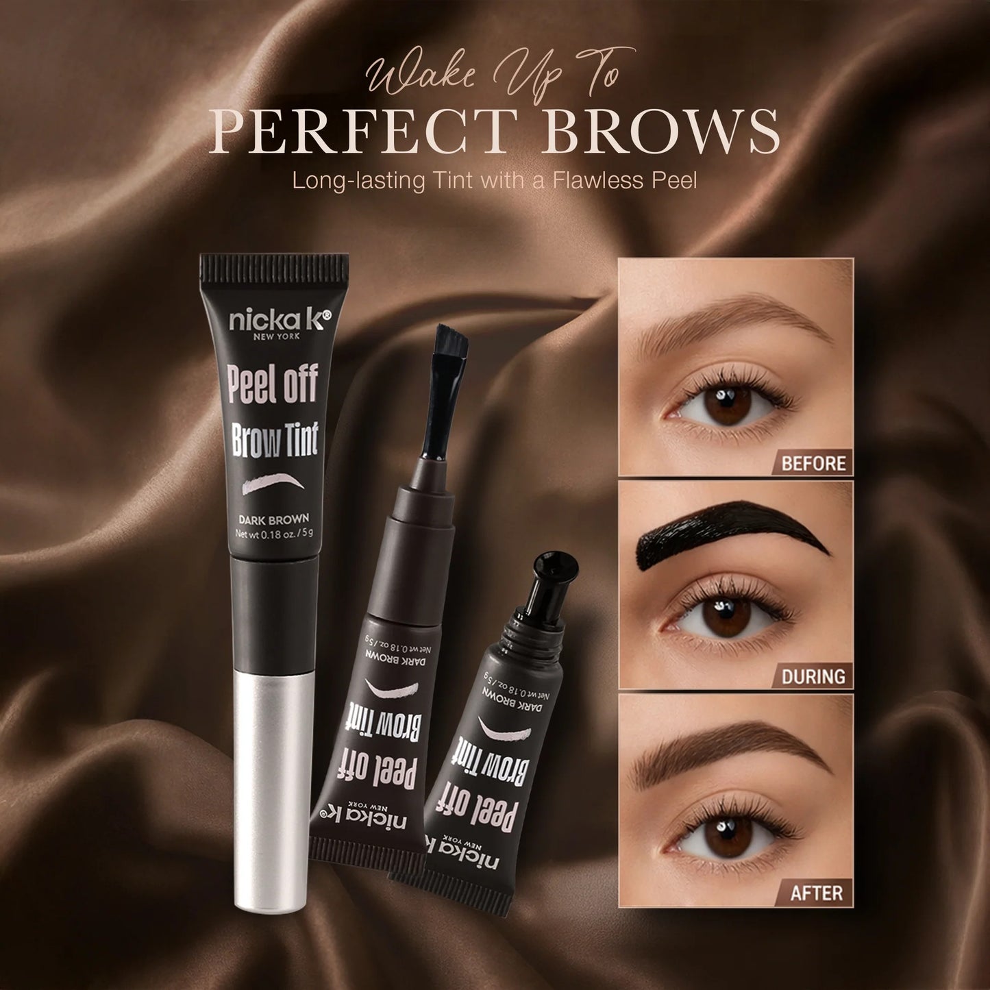 Nicka K Peel Off Eyebrow Tint
