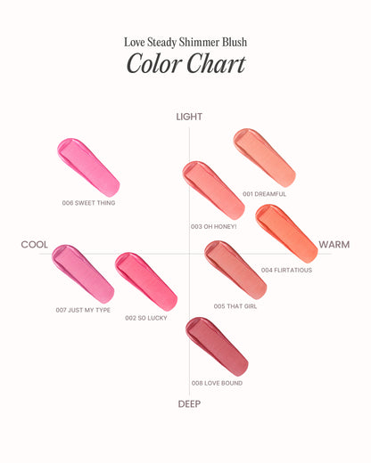 Moira Love Steady Shimmer Liquid Blush