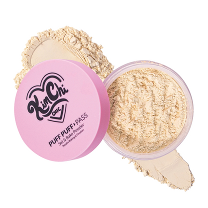 Kimchi Chic Beauty Puff Puff Pass Set & Bake Powder - MINI Banana
