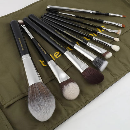 Bdellium Maestro Pro Collection 10pc Brush Set with Roll-Up Pouch