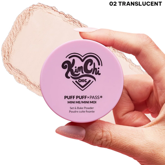 Kimchi Chic Beauty Puff Puff Pass Set & Bake Powder - MINI Translucent