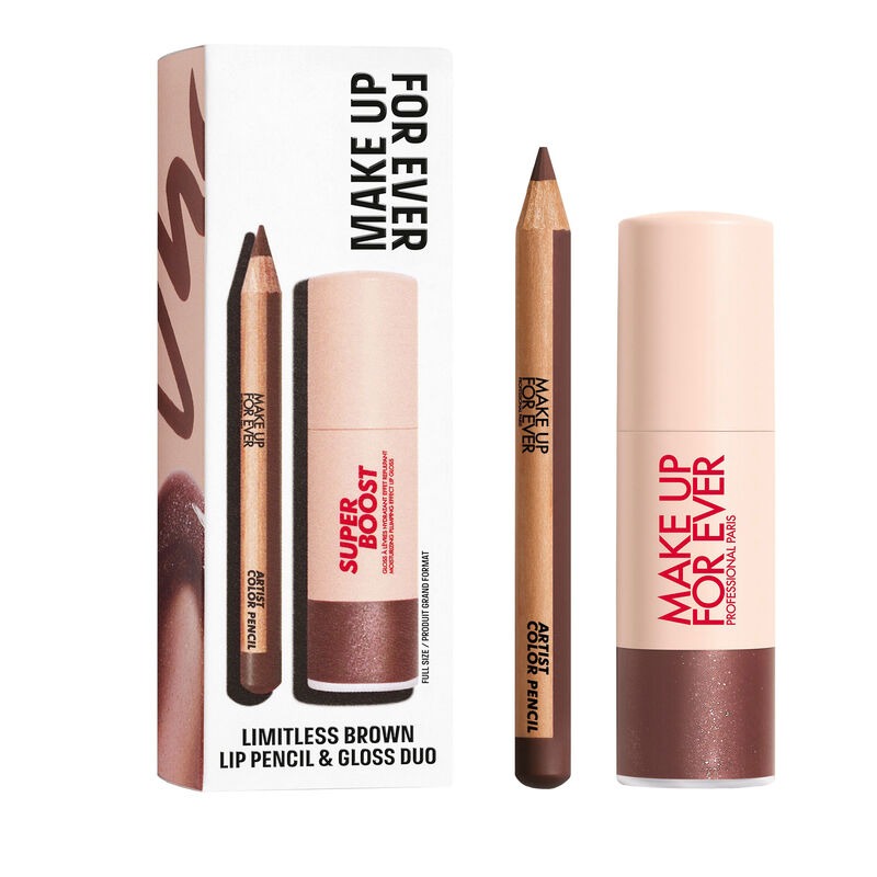Make Up For Ever Lip Pencil & Gloss Duo - Limitless Brown