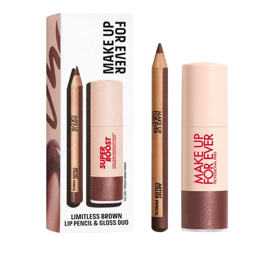 Make Up For Ever Lip Pencil & Gloss Duo - Limitless Brown