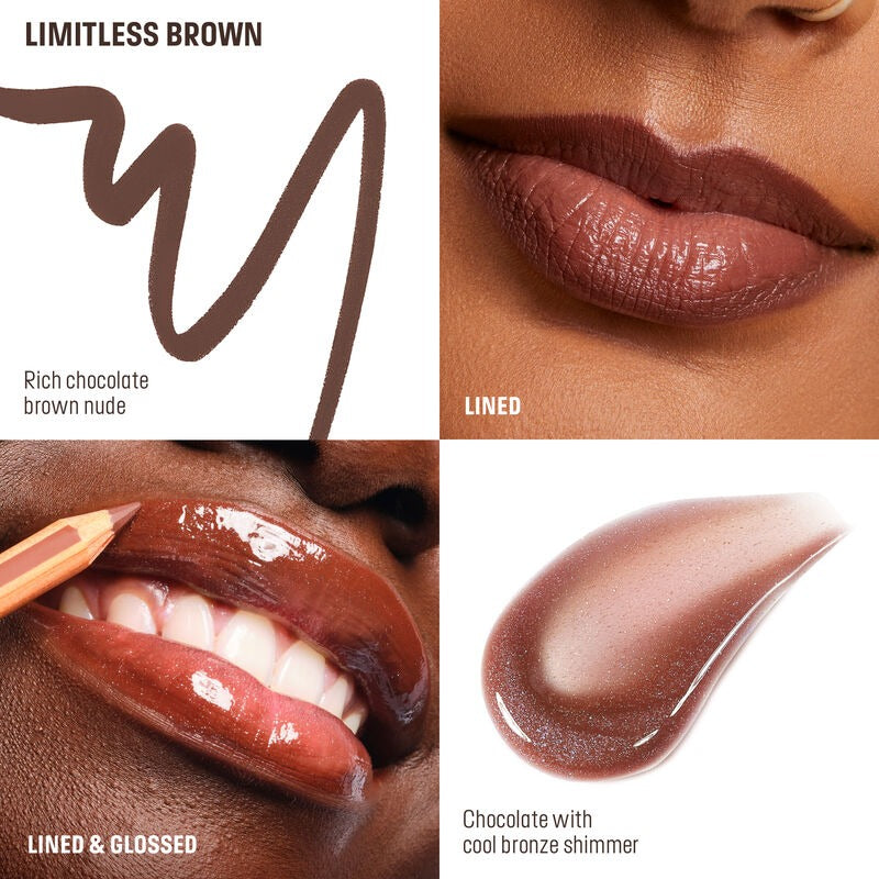Make Up For Ever Lip Pencil & Gloss Duo - Limitless Brown
