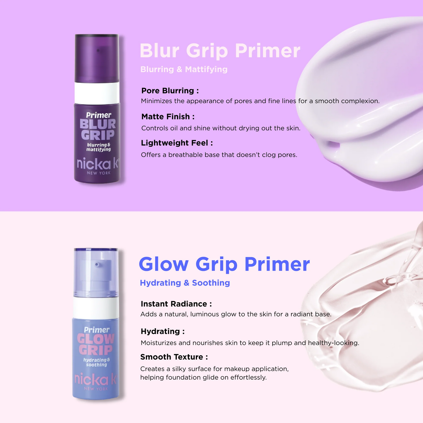 Nicka K Glow & Blur Grip Primer