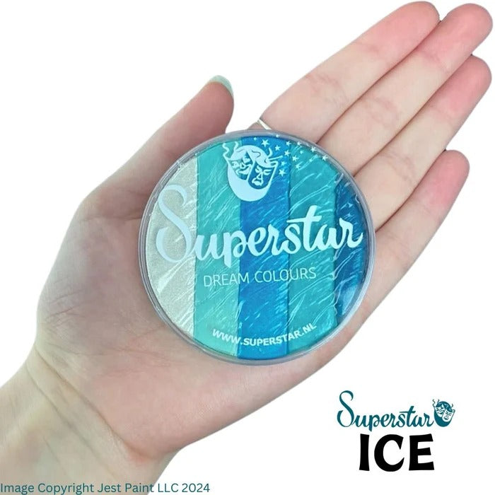 Superstar Face Paint | Dream Colours Rainbow Cake - ICE (Blue Gradient) - 45gr