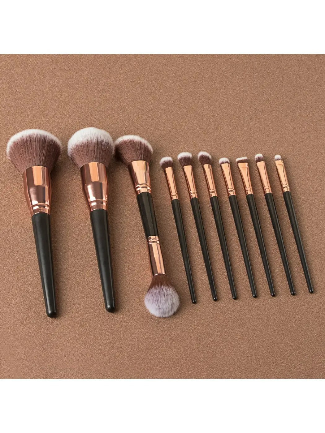 10 PC Portable Makeup Brush Set