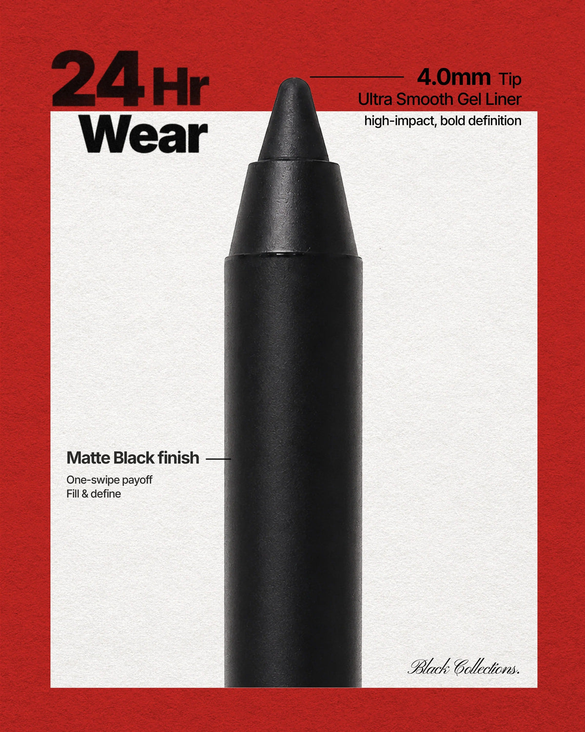 MOIRA 24HR Bold Gel Liner 001 Black | Waterproof Eyeliner