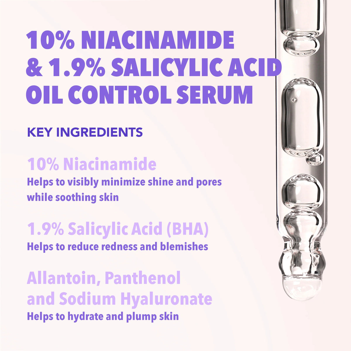 MOIRA Oil Control Serum | 10% Niacinamide + 1.9% Salicylic Acid