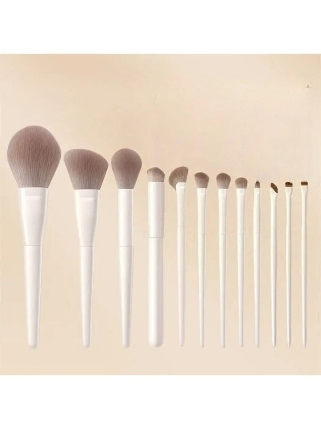 7 PC Nude Brush Set with cream bag