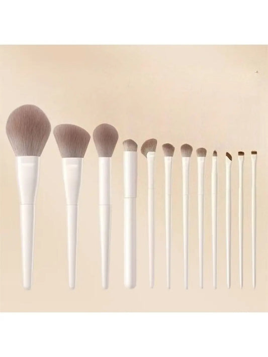 7 PC Nude Brush Set with cream bag
