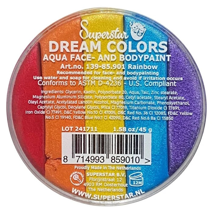 Superstar Face Paint | Dream Colours Rainbow Cake 45gr