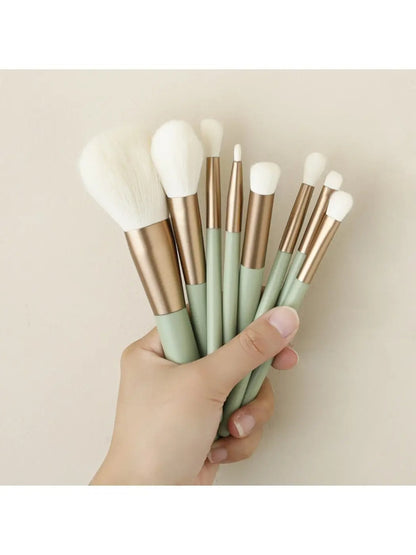 8 Piece Makeup Brush Set