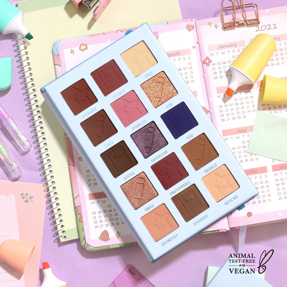 Moira The Stars Shine as Bright as You Pressed Pigments Palette