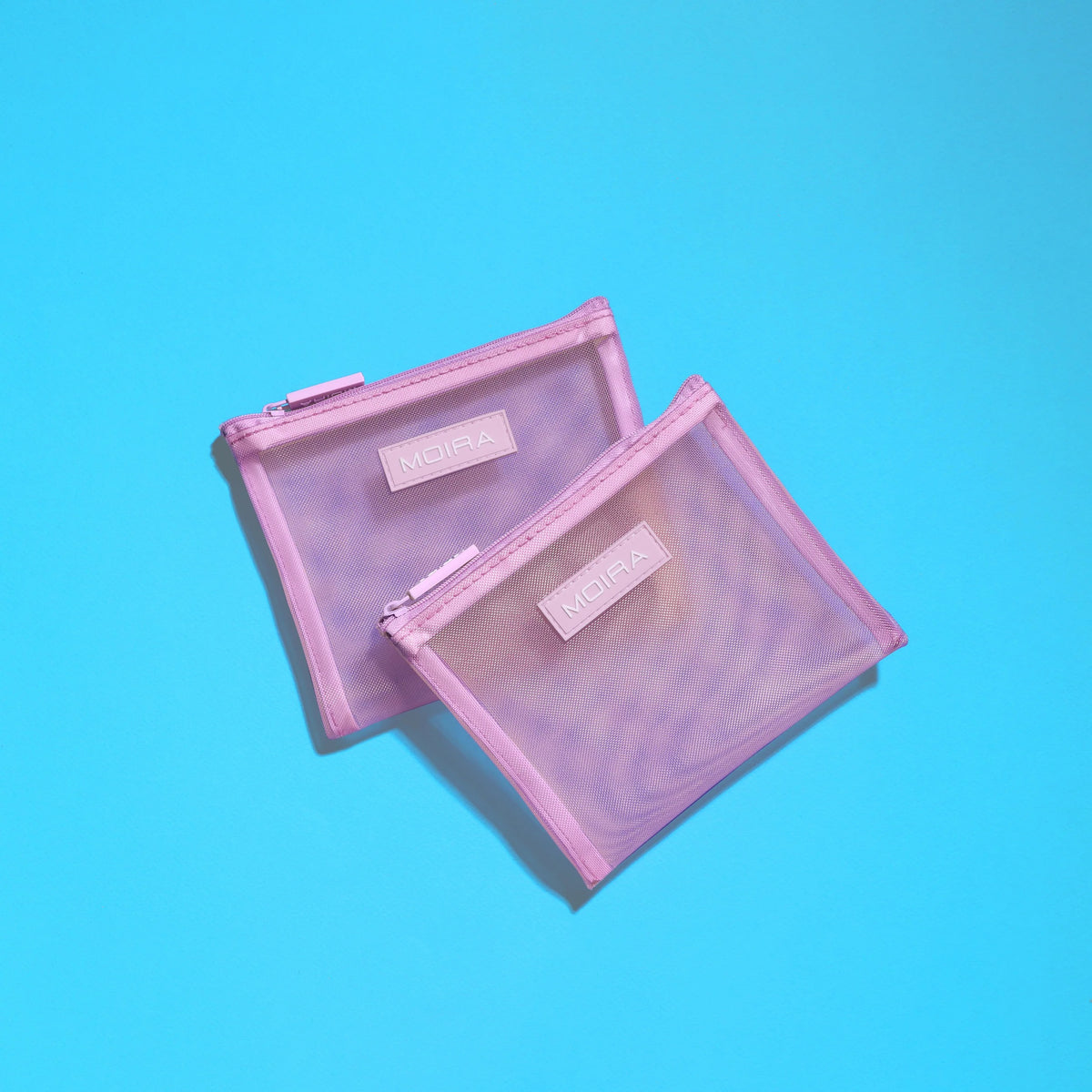 MOIRA Small Mesh Makeup Pouch | Lavender Travel Bag