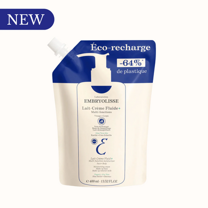 EMBRYOLISSE Lait-Creme Fluid (REFILL + 2 Small Empty Bottles) 13.52 fl.oz.
