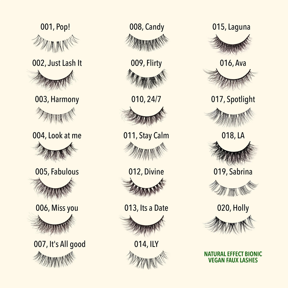 Moira Natural Effect Bionic Vegan Faux Lashes
