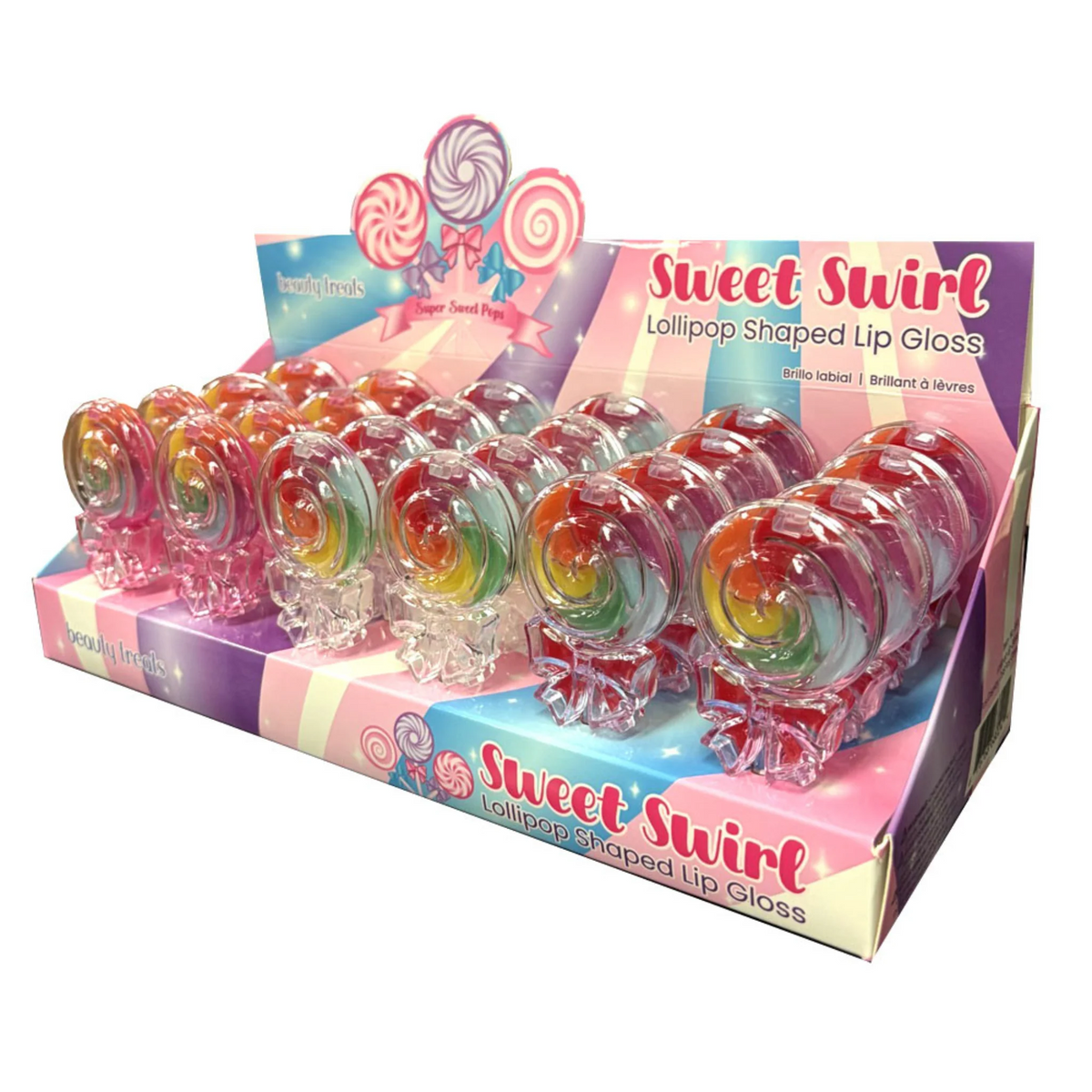 Beauty Treats Sweet Swirl Lollipop Shaped Lip Gloss