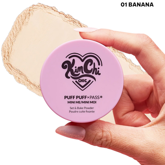 Kimchi Chic Beauty Puff Puff Pass Set & Bake Powder - MINI Banana