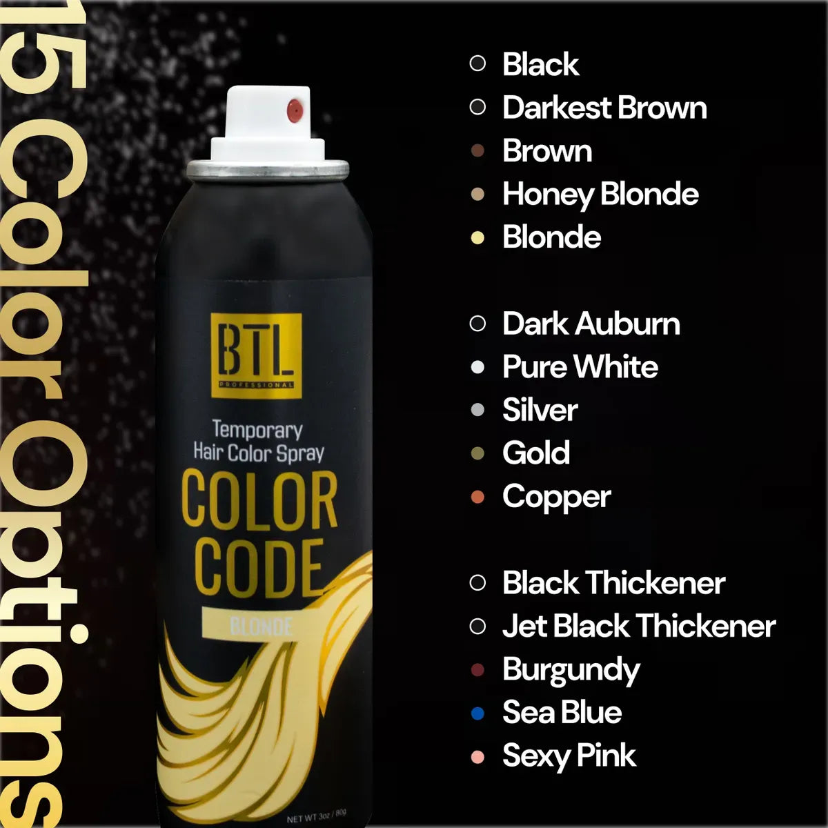Btl Rvs Code BTL Color Code Hair Color Spray – The Make-Up Artist Project