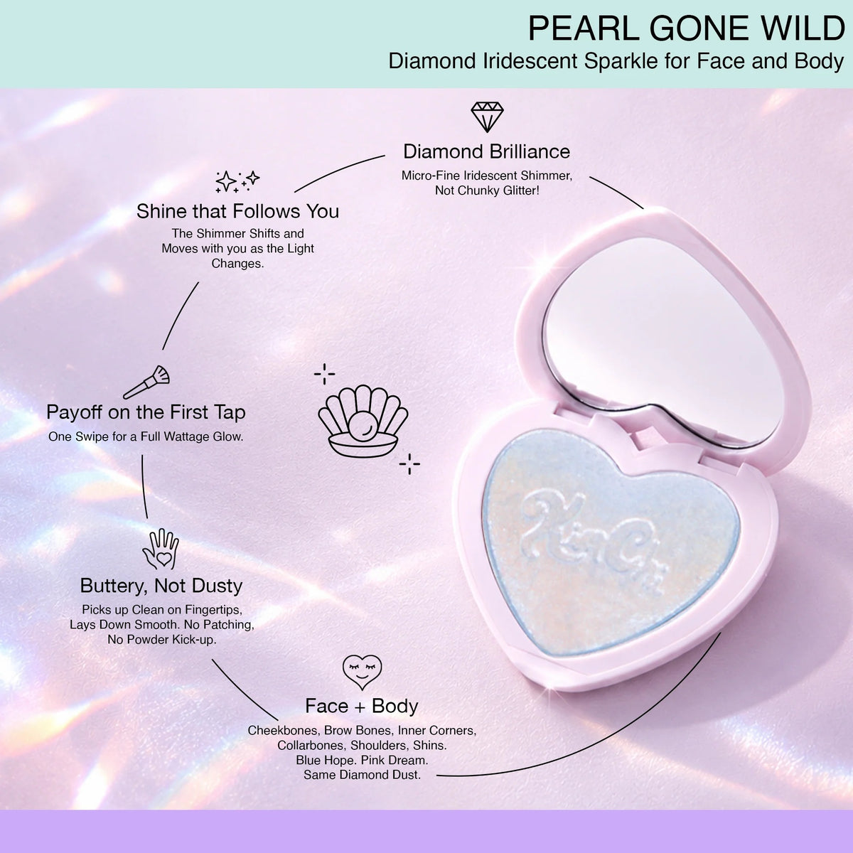 Kimchi Chic Beauty Pearl Gone Wild Pressed Shimmer Highlighter - 02 Dream