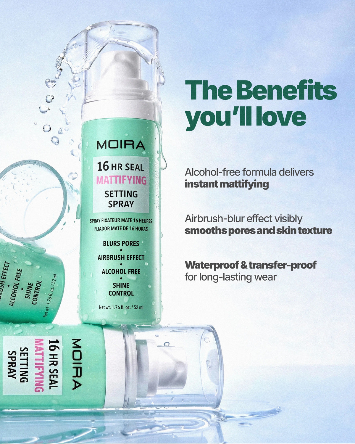 Moira 16HR Seal Mattifying Setting Spray