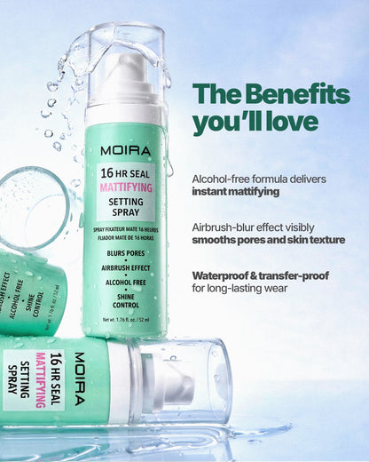 Moira 16HR Seal Mattifying Setting Spray