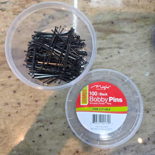 Magic Bobby Pins | 100 Count Jumbo Black #171JBla