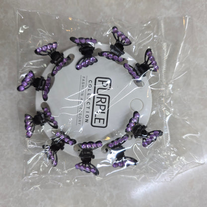 Butterfly Clips with Rhinestones