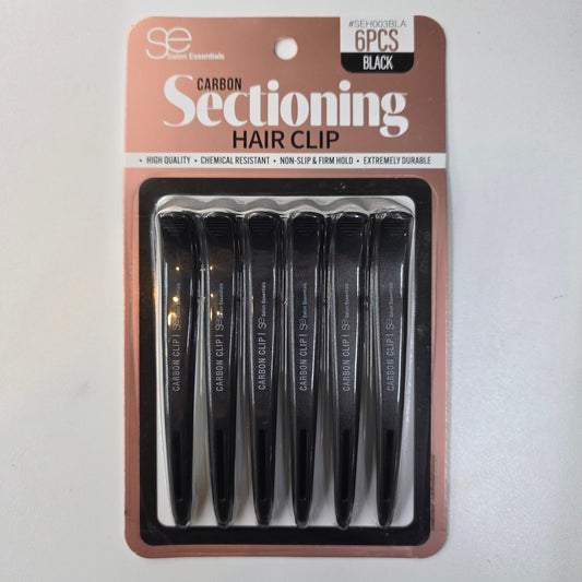 Magic Collection - Sectioning Hair Clip Black 6pcs Pack