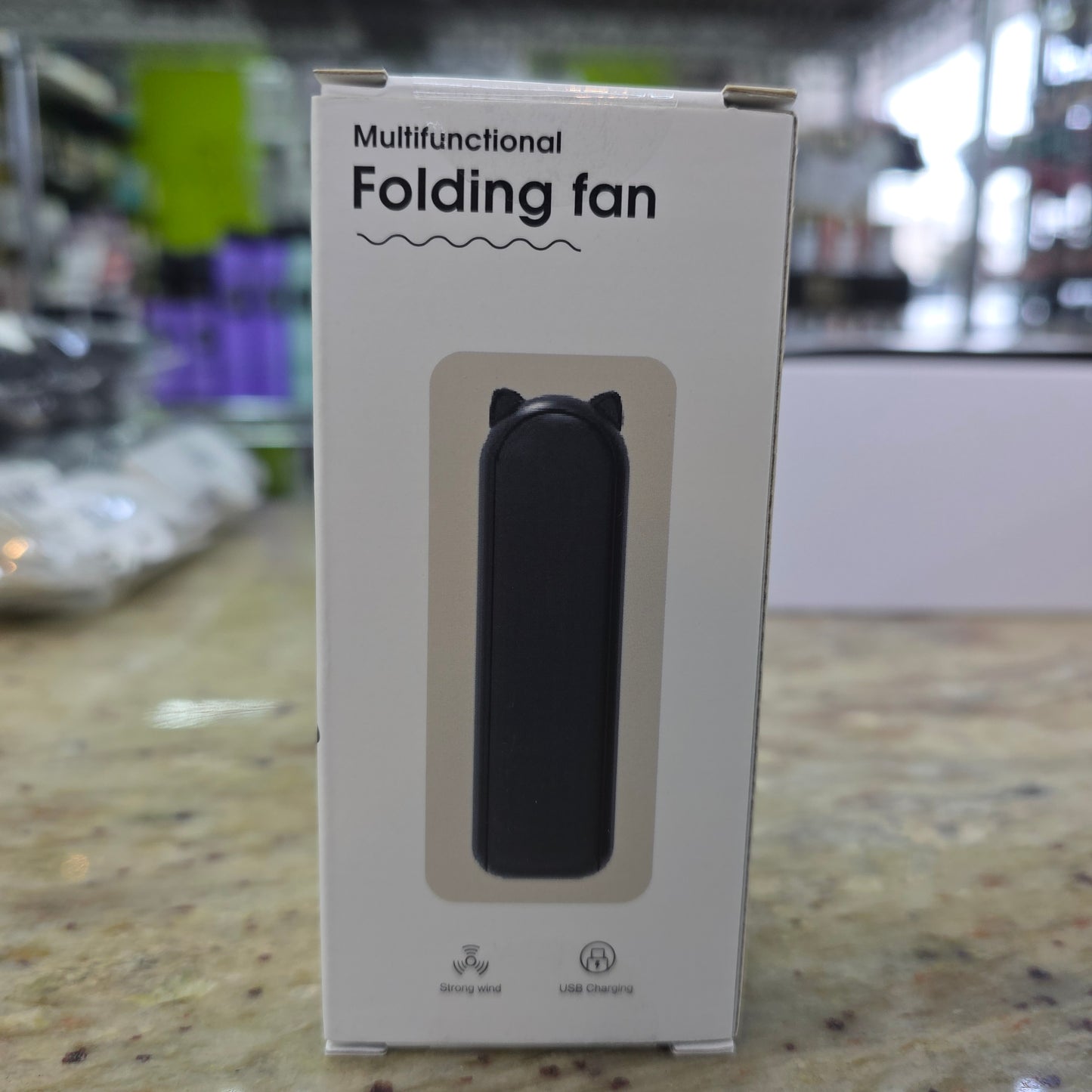 Mutifunctional Folding Fan - Black