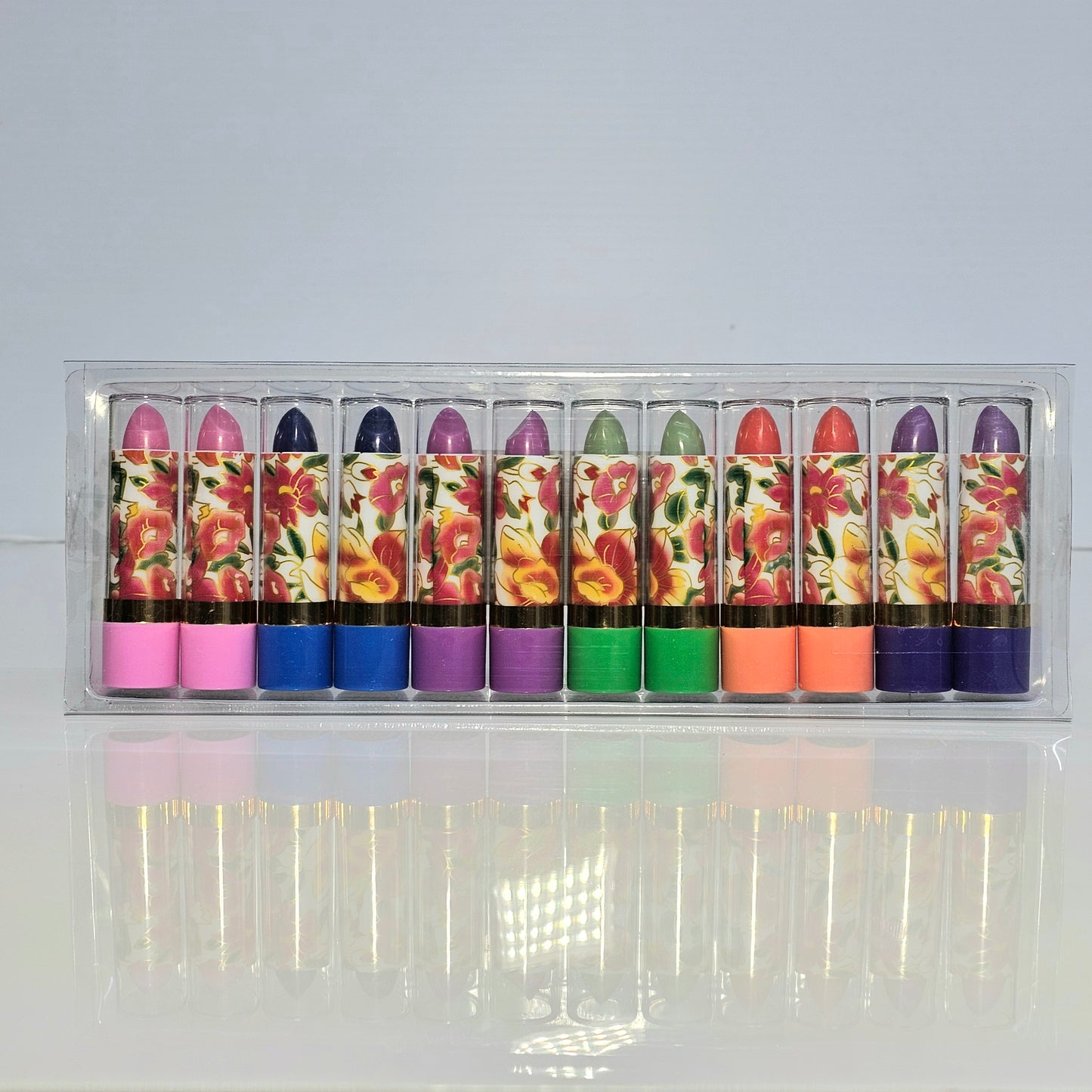 Princessa Aloe Lipstick Set - Floral Rainbow Mood Changing (12)