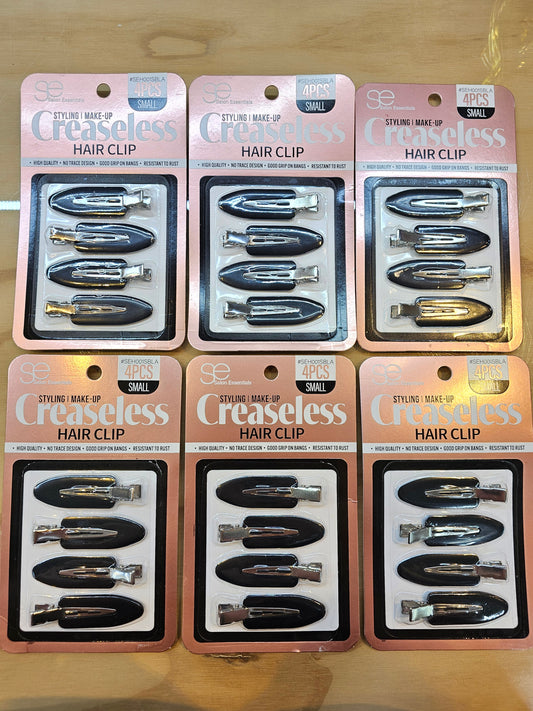 BULK Creaseless Hair Clips Small - Black (24 pcs)