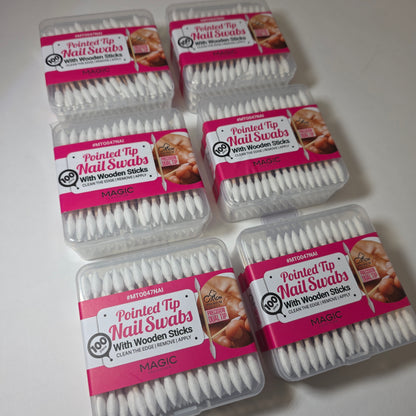 BULK Pointed Tip Nail Swabs