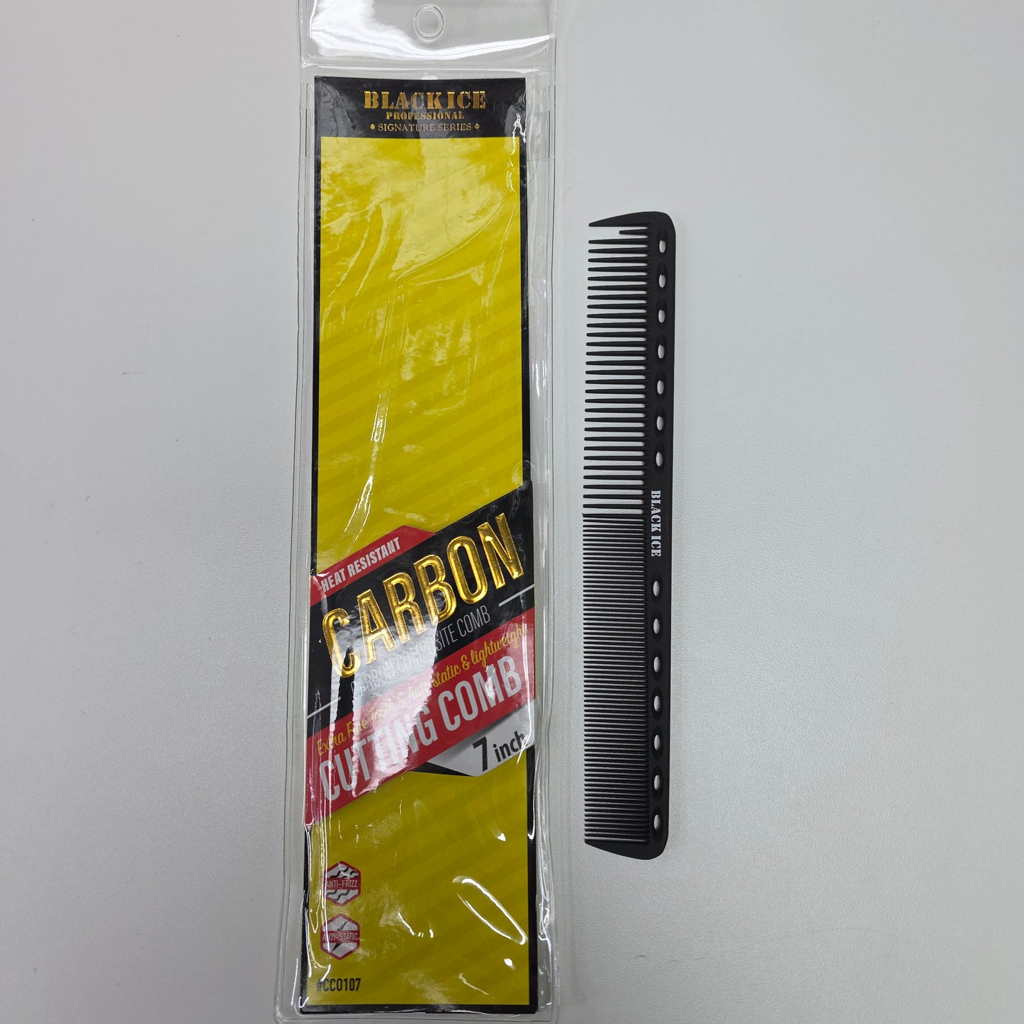 Carbon Comb - Extra Fine Tooth Cutting Comb 7 inch